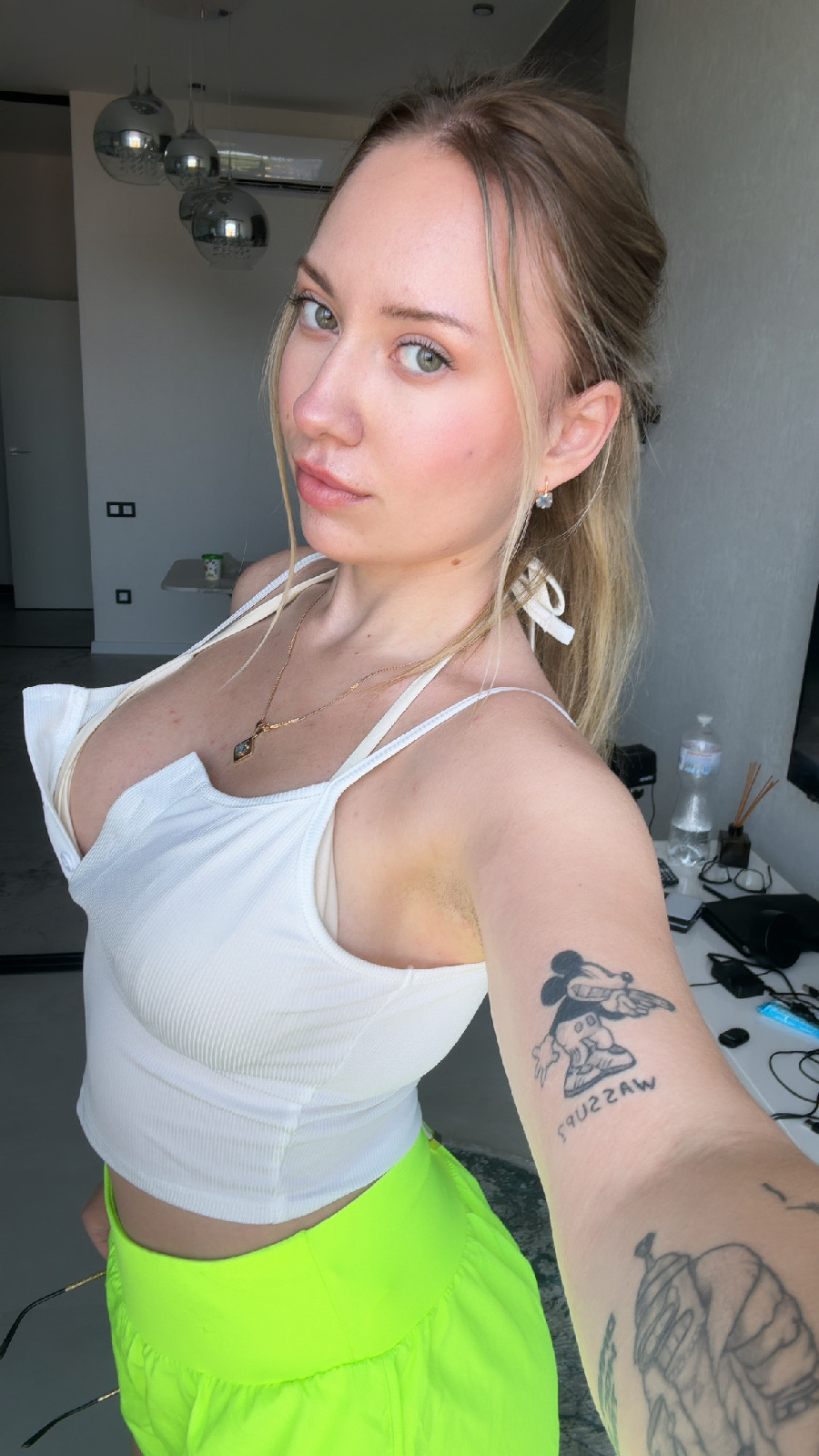 KateV in her underwear in Gurgaon