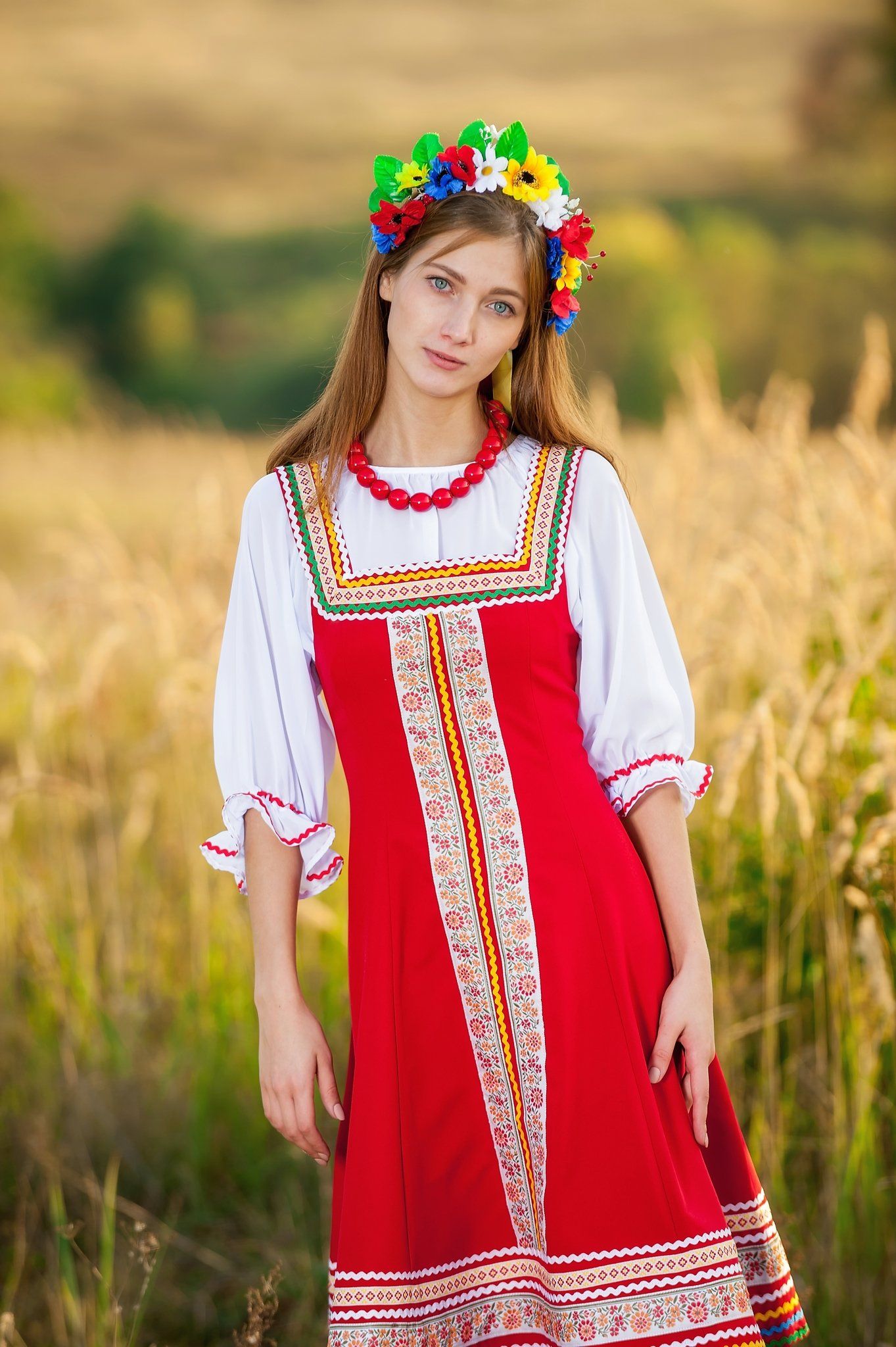 Women in Slavic costumes in Gurgaon